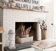 Painted Brick Fireplace White New Rustic Wall Decor Ideas Fireplace