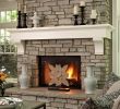 Painted Stone Fireplace Unique Stone Fireplace White Wood Mantel