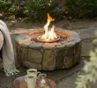 Portable Outdoor Fireplace New Stone Fire Pit W Cover Round Portable Outdoor Gas Propane