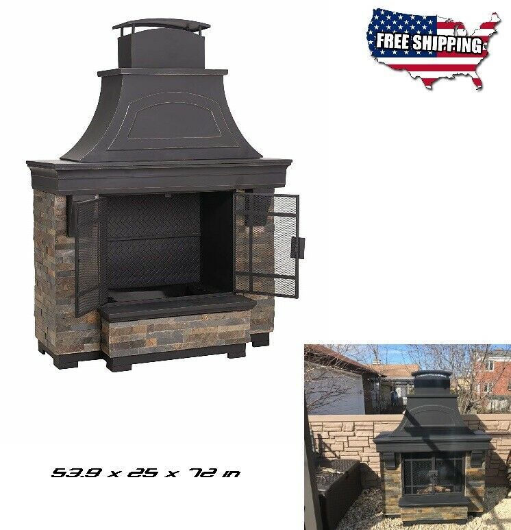 Prefab Outdoor Fireplace Unique Outdoor Fireplace Kits Wood Burning Steel Chiminea