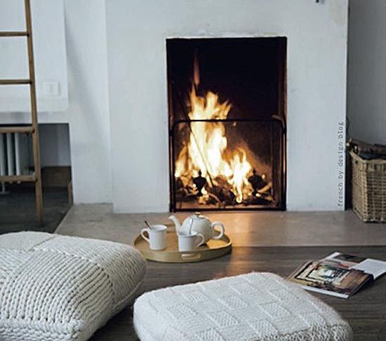 Rug In Front Of Fireplace Best Of Knitted Cushions and Gorgeous Fireplace Home