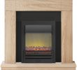 Simple Fireplace Inspirational Adam Malmo Fireplace Suite In Oak with Eclipse Electric Fire In Black 39 Inch