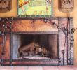 Small Fireplace Screens Beautiful Custom Made Live Oak Fire Surround Hammered Copper and