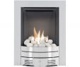 The Fireplace Centre Lovely the Diamond Contemporary Gas Fire In Brushed Steel Pebble Bed by Crystal