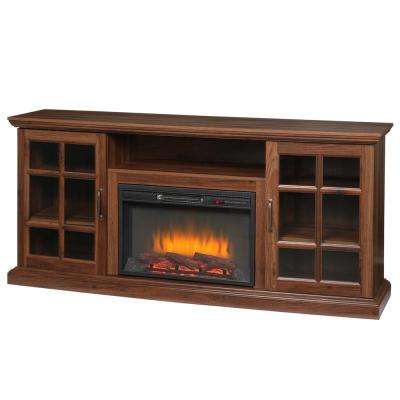 Tv Stand with Electric Fireplace New Edenfield 70 In Freestanding Infrared Electric Fireplace Tv Stand In Burnished Walnut