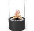 Ventless Ethanol Fireplace Elegant Elite Collection Black Eden Ventless Indoor Outdoor Fire Pit Tabletop Portable Fire Bowl Pot Bio Ethanol Fireplace In Black Realistic Clean Burning