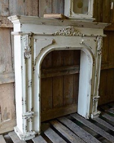 Vintage Fireplace Mantel Elegant Vintage Carved Manor Wood Fireplace Mantel Old White 44&quot; X 9