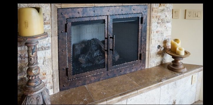 Wood Fireplace Doors Best Of Fireplace Doors Wrought Iron Interior Design Rustic