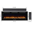 30 Inch Electric Fireplace Beautiful 60" Alice In Wall Recessed Electric Fireplace 1500w Black