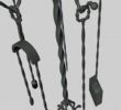 5 Piece Fireplace tool Set Unique High Detail Fireplace tool Set 3d Model $15 Unknown C4d