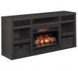 70 Inch Fireplace Unique Fabio Flames Greatlin 64" Tv Stand In Black Walnut