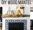 Add Fireplace to House Beautiful Our Rustic Diy Mantel How to Build A Mantel Love