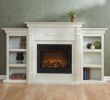 Antique White Fireplace Beautiful White Electric Fireplace with Bookcase