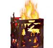 Art Van Electric Fireplaces Best Of Amazon Moose Wood Burning Pit Burn Cage Incinerator