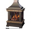 Back to Back Indoor Outdoor Fireplace Lovely Sunjoy Amherst 35 In Wood Burning Outdoor Fireplace