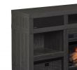 Bello Digital Fireplace Luxury Fabio Flames Greatlin 64" Tv Stand In Black Walnut