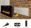 Best Recessed Electric Fireplace Beautiful 60" Alice In Wall Recessed Electric Fireplace 1500w Black