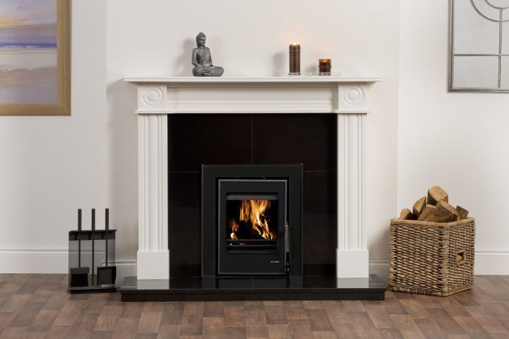 Black and White Fireplace Awesome Regent Pearla White Surround Pictured with A Black Granite