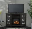 Black Corner Electric Fireplace Inspirational Lynette 56 In Corner Electric Fireplace In Gray