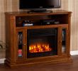 Black Corner Electric Fireplace Unique southern Enterprises atkinson Rich Brown Oak Electric