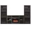 Black Electric Fireplace Mantel New Fabio Flames Greatlin 3 Piece Fireplace Entertainment Wall