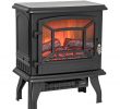 Black Electric Fireplace with Mantel Awesome Akdy Fp0078 17" Freestanding Portable Electric Fireplace 3d Flames Firebox W Logs Heater