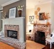 Brown Fireplace Fresh Exposed Brick Fireplace Almond Home In 2019