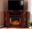 Brown Fireplace Tv Stand Beautiful southern Enterprises Claremont Corner Fireplace Tv Stand In Mahogany