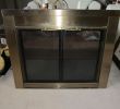 Brushed Nickel Fireplace Doors Luxury Spray Painting A Fireplace Screen Black