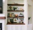 Built In Shelves Around Fireplace Inspirational Styling the Floating Shelves In Our Modern Farmhouse