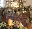 Christmas Fireplace Beautiful Elegant Christmas Mantel Decoration