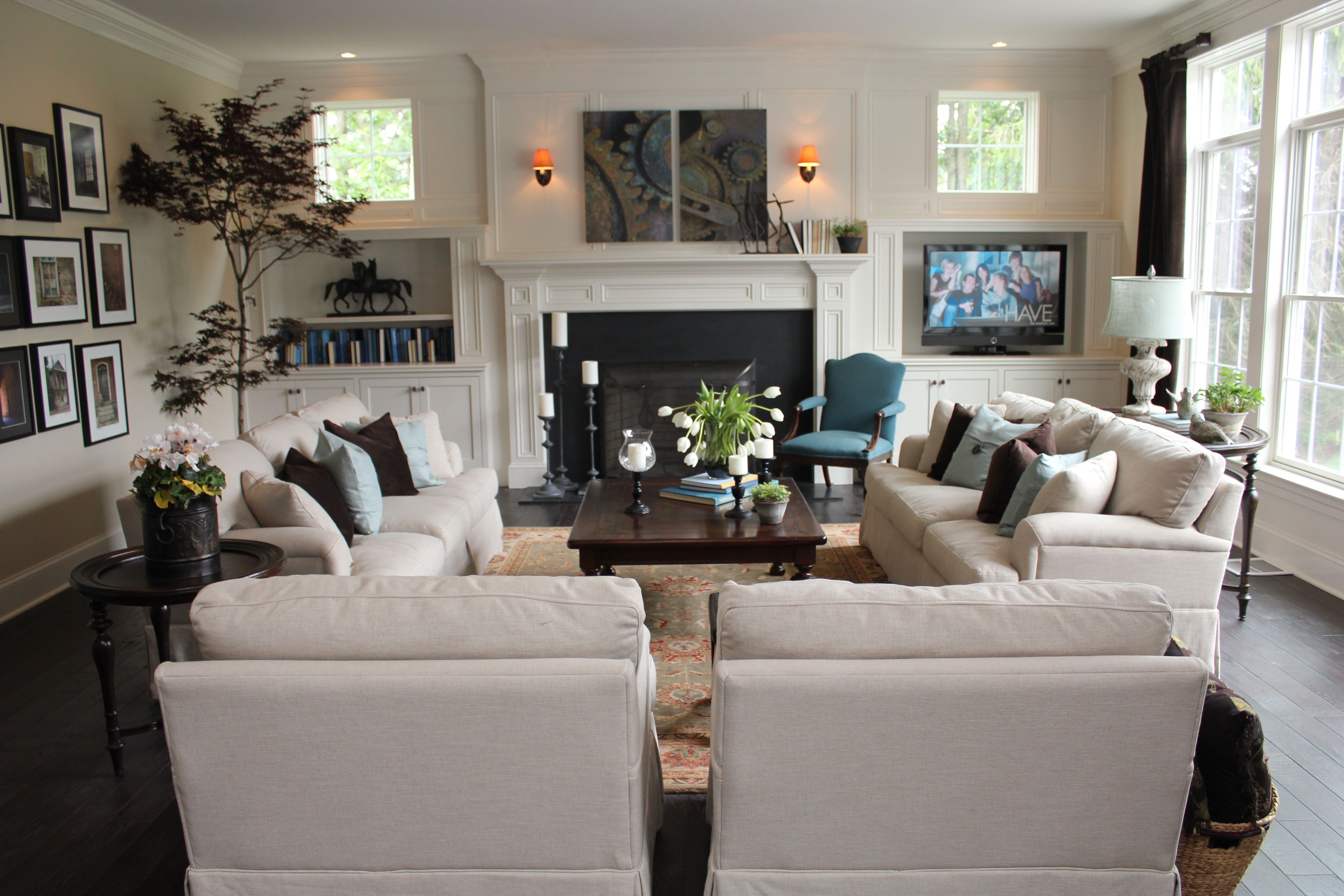 Corner Fireplace Furniture Placement Lovely Love This Furniture & Layout for the Family Room