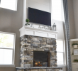 Cover Brick Fireplace with Stone Lovely Diy Fireplace with Stone & Shiplap