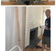 Cover Brick Fireplace with Wood Panels Fresh Shiplap Fireplace and Diy Mantle Ditched the Old