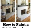 Cover Brick Fireplace with Wood Panels Lovely How to Paint A Brick Fireplace New House