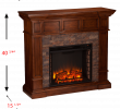 Dimplex Corner Electric Fireplace Lovely southern Enterprises Merrimack Simulated Stone Convertible Electric Fireplace