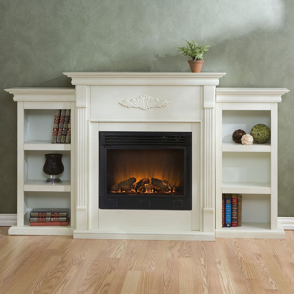 Electric Fireplace Bookcase Inspirational White Electric Fireplace with Bookcase