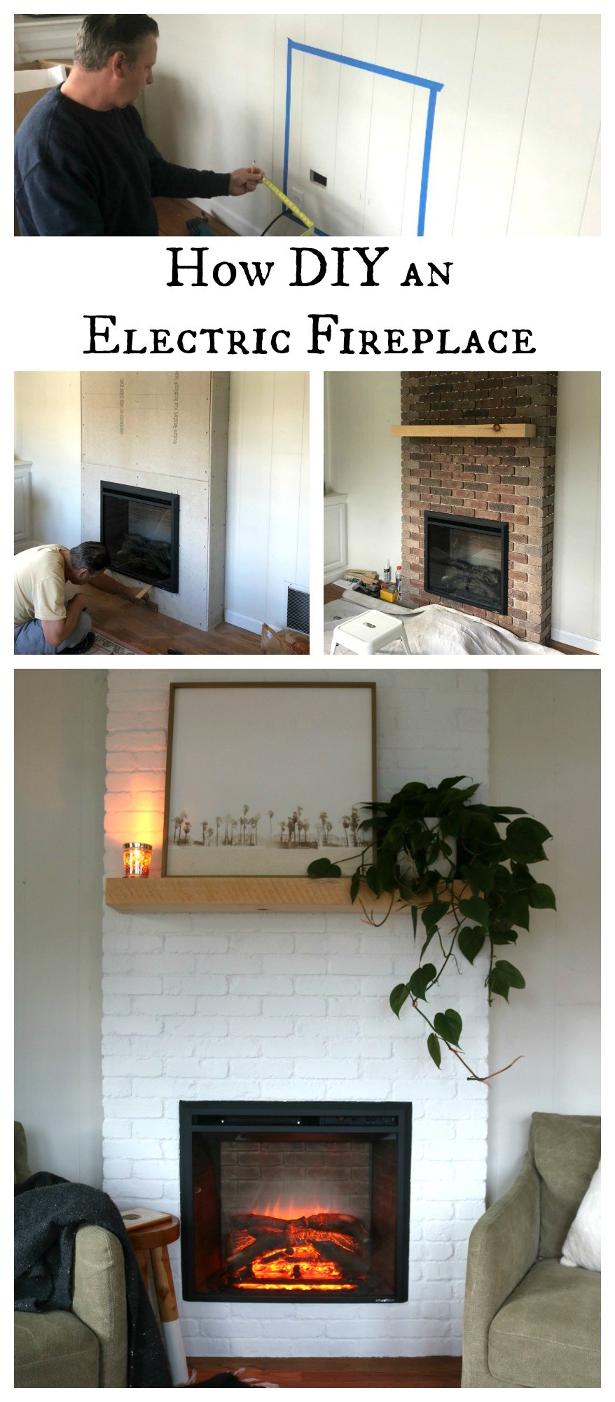 Electric Fireplace Ideas for Living Room Inspirational Shiplap Fireplace and Diy Mantle Ditched the Old