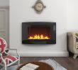 Electric Wall Fireplace Heater New Bon Wall Mounted Electric Fireplace Glass Heater Fire with Remote Control Living Room W659 X D140 X H520 Mm