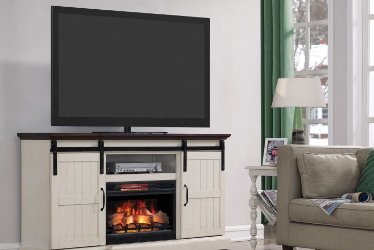 Farmhouse Electric Fireplace Awesome Glendora 66 5&quot; Tv Stand with Electric Fireplace