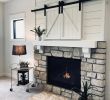 Farmhouse Electric Fireplace Awesome White Painted Shiplap On A Fireplace with Secret Tv Storage