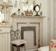 Farmhouse Fireplace Screen Awesome Faux Fireplace Chalk Painted Living Room Chippy Shabby