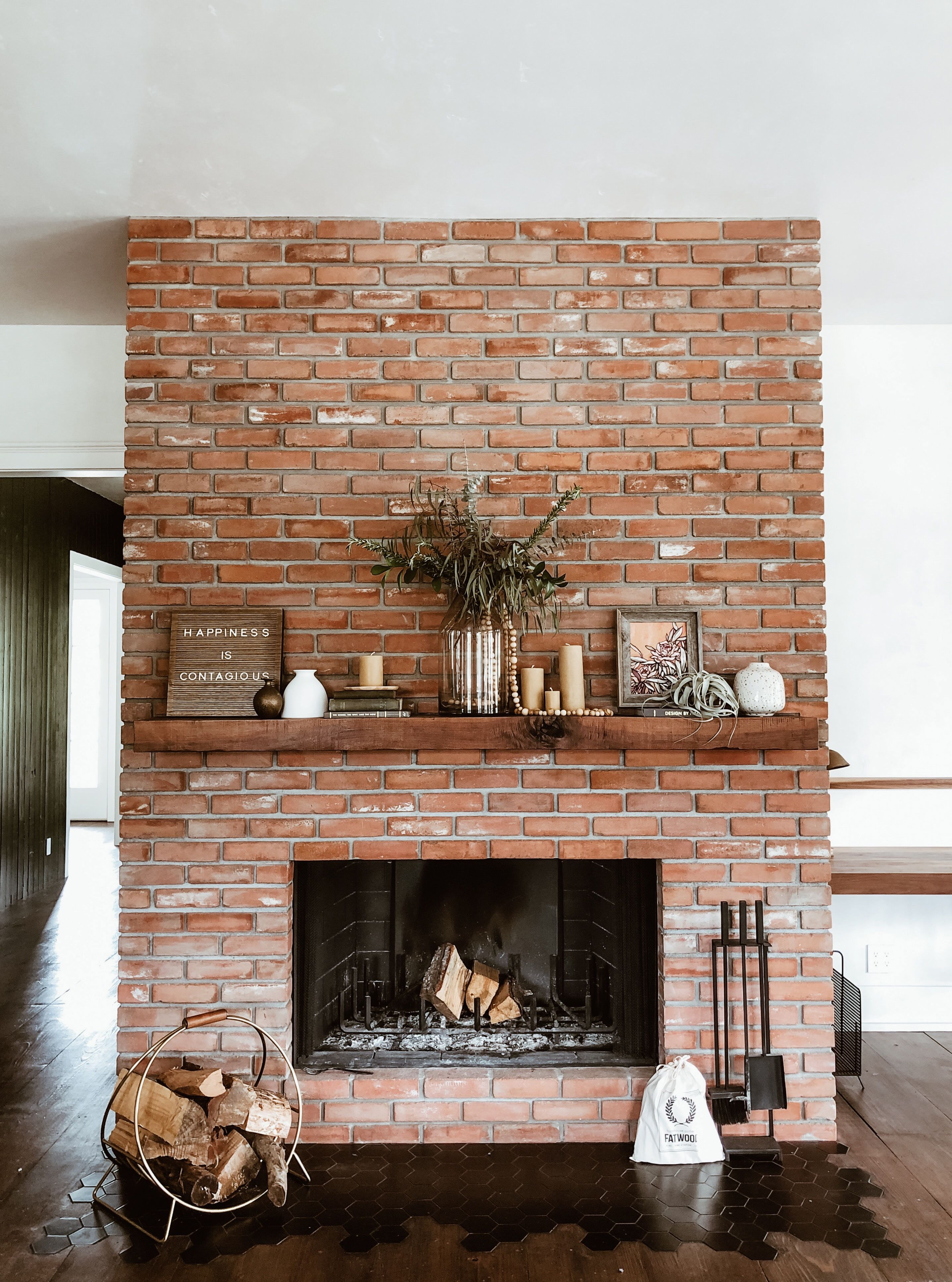 Farmhouse Style Fireplace New This Living Room Transformation Features A 100 Year Old