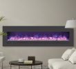 Fire and Ice Fireplace New Sierra Flame by Amantii Wall Mount Flush Mount 72" Electric