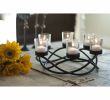 Fireplace Candle Stand Best Of Porch & Den Montclair Ardsley Round Waves Black Wrought Iron