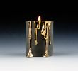 Fireplace Candles Inspirational Black Candle Holders with Dripping Gold