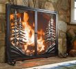 Fireplace Door Cover Awesome Alpine Fireplace Screen with Doors Brings the Peace and