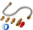 Fireplace Gas Valve Cover Elegant Gaspro E Stop Universal Gas Appliance Hook Up Kit Brass Gas Ball Valve and Flexible Gas Connector Fittings for Gas Logs Unvented Wall Mount