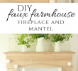 Fireplace Items Fresh Diy Faux Farmhouse Style Fireplace and Mantel