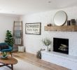 Fireplace Items Fresh Family Room Accent Wall with White Painted Brick Wall and